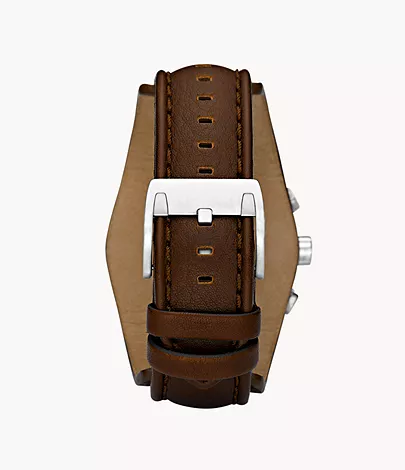 Fossil Herrenuhr Coachman Leder Braun