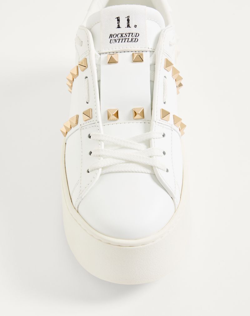 Baskets en cuir de veau Flatform Rockstud Untitled