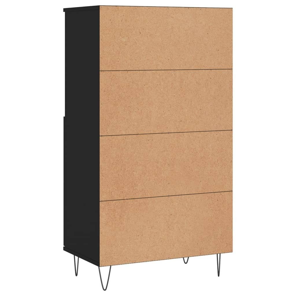 vidaXL Sideboard Highboard Schwarz 60x36x110 cm Holzwerkstoff (1 St)