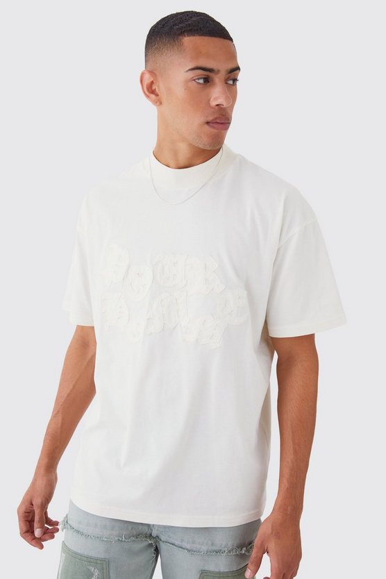 Oversized Raw Applique T-shirt