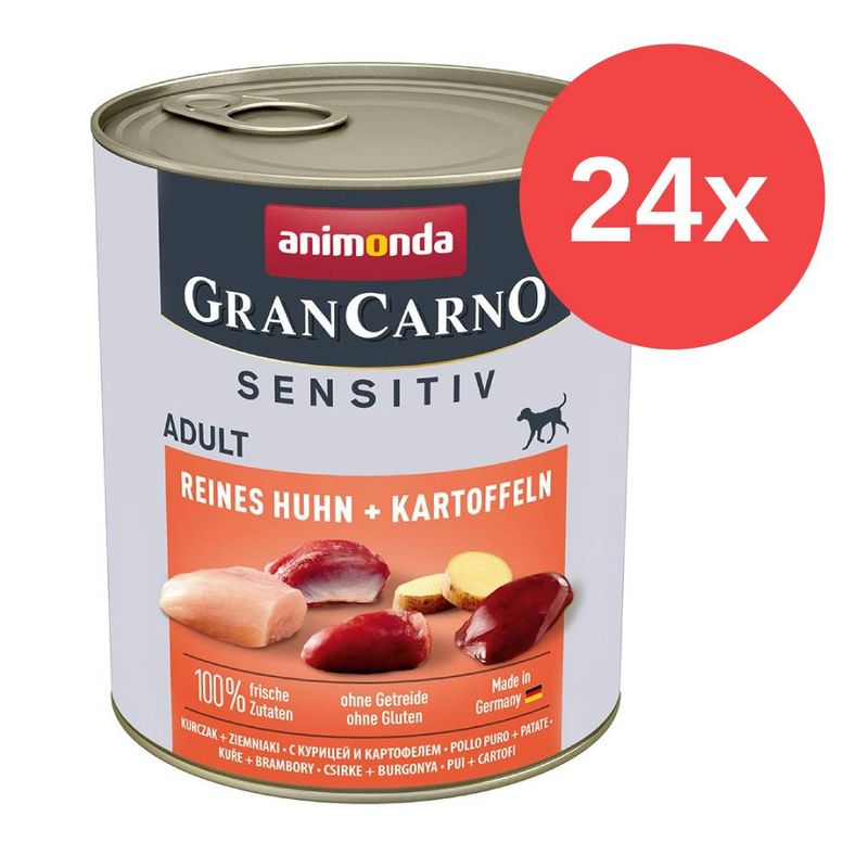 Spapaket animonda GranCarno Adult Sensitive 24 x 800 g