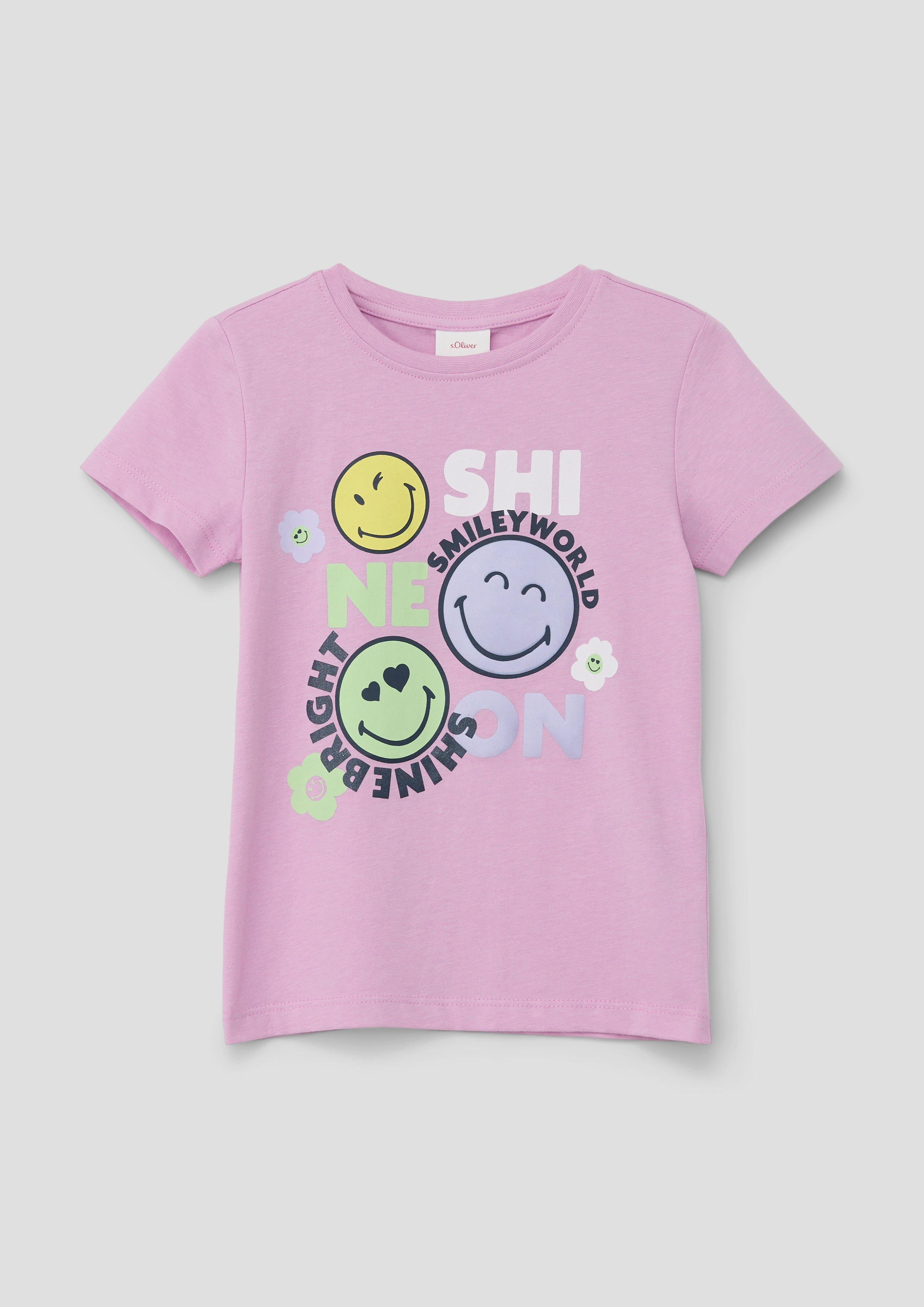 Baumwollshirt mit Smiley-Frontprint  2142056-4442