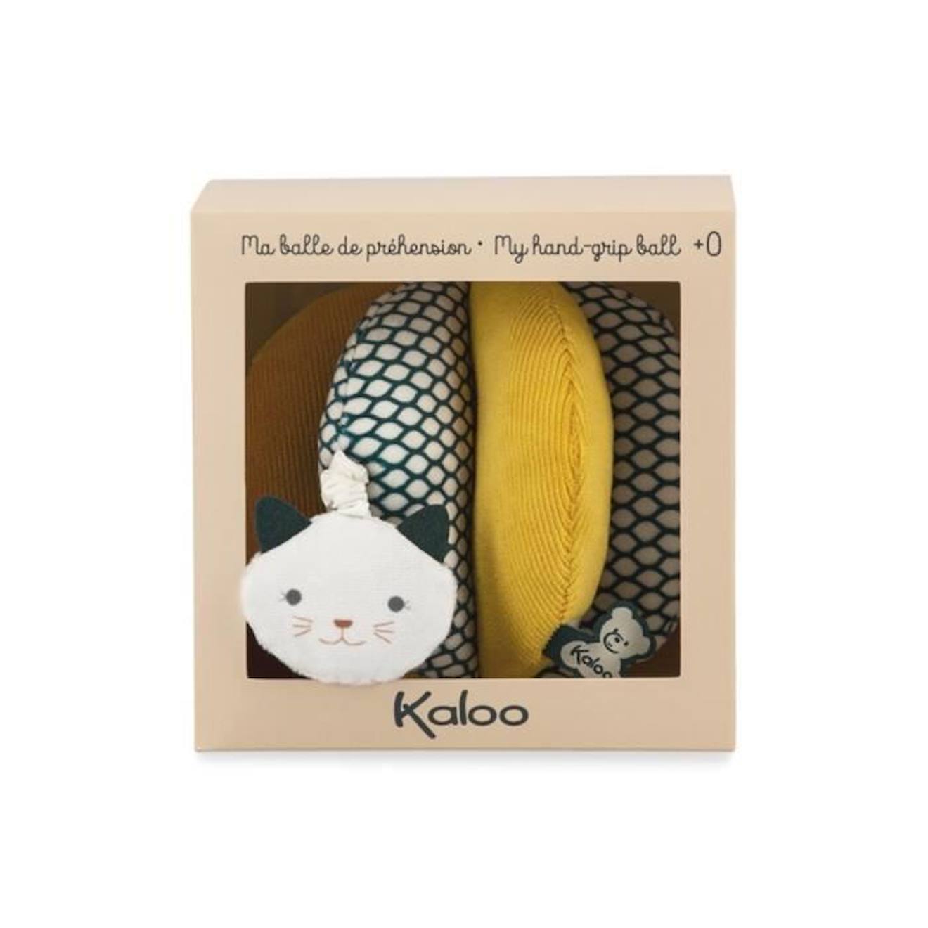 Balle à prise manuelle Stimuli Kaloo jaune