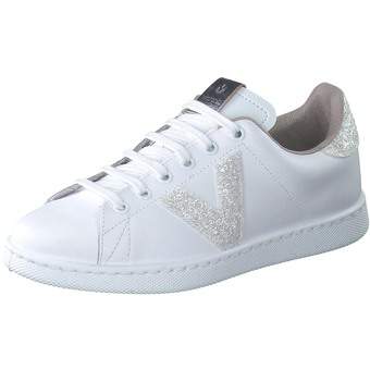 Victoria Tonis Glitter Sneaker in weiß