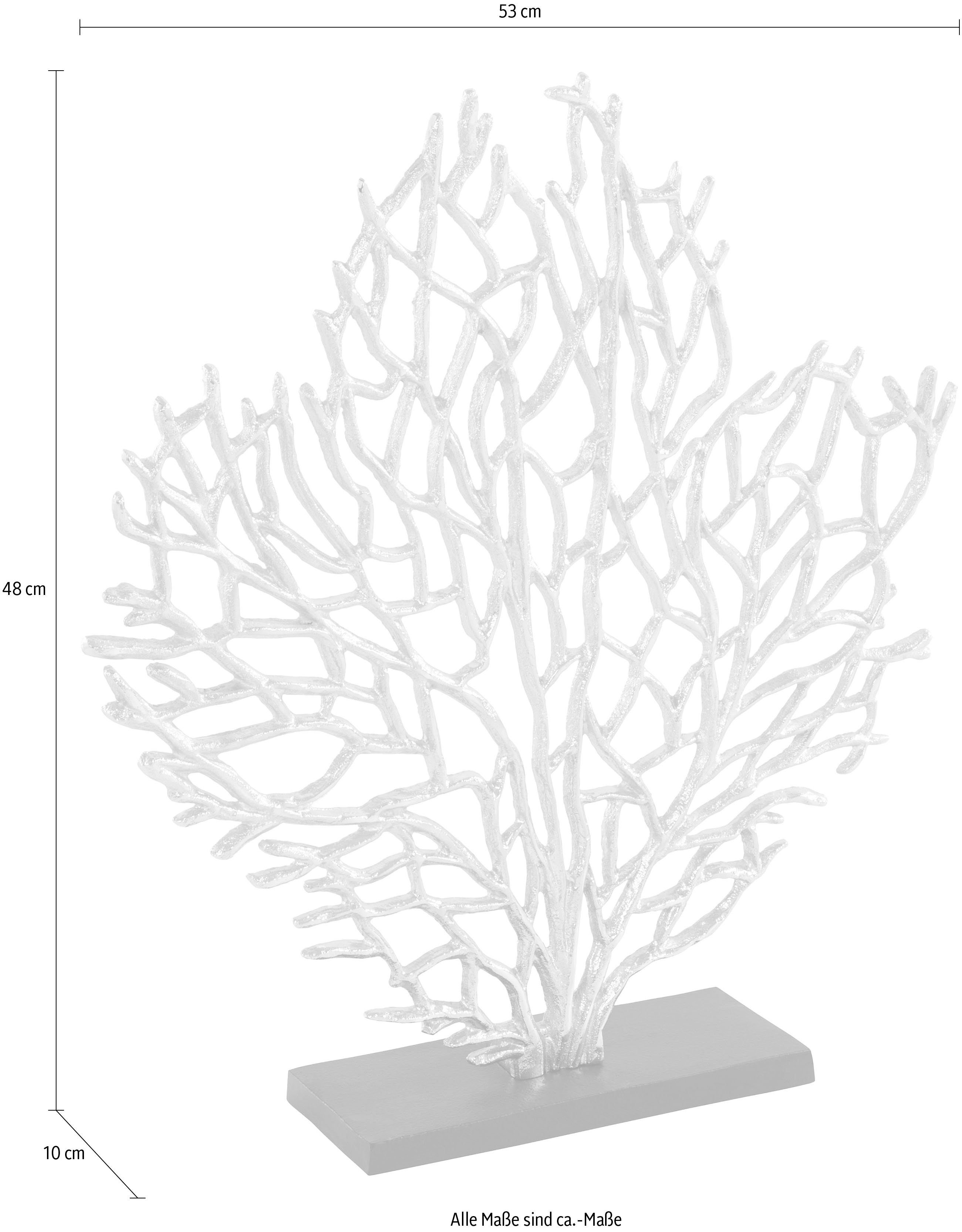 Guido Maria Kretschmer Home&Living Dekofigur Coral (1 St), Dekoobjekt, silber