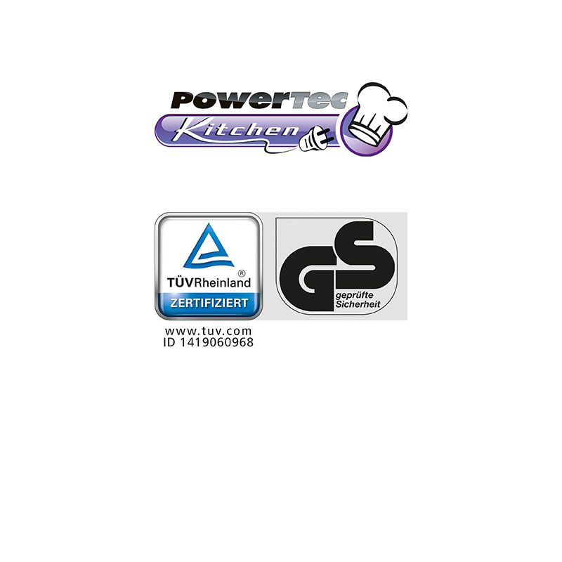 Powertec Kitchen LED-Edelstahl-Wasserkocher 2200 Watt