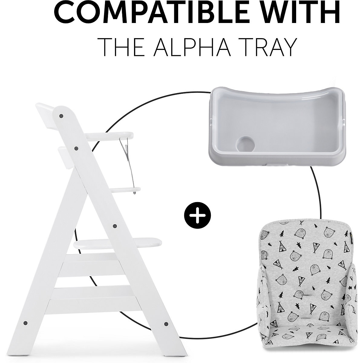 Sitzverkleinerer Alpha Cosy Select, Nordic Grey