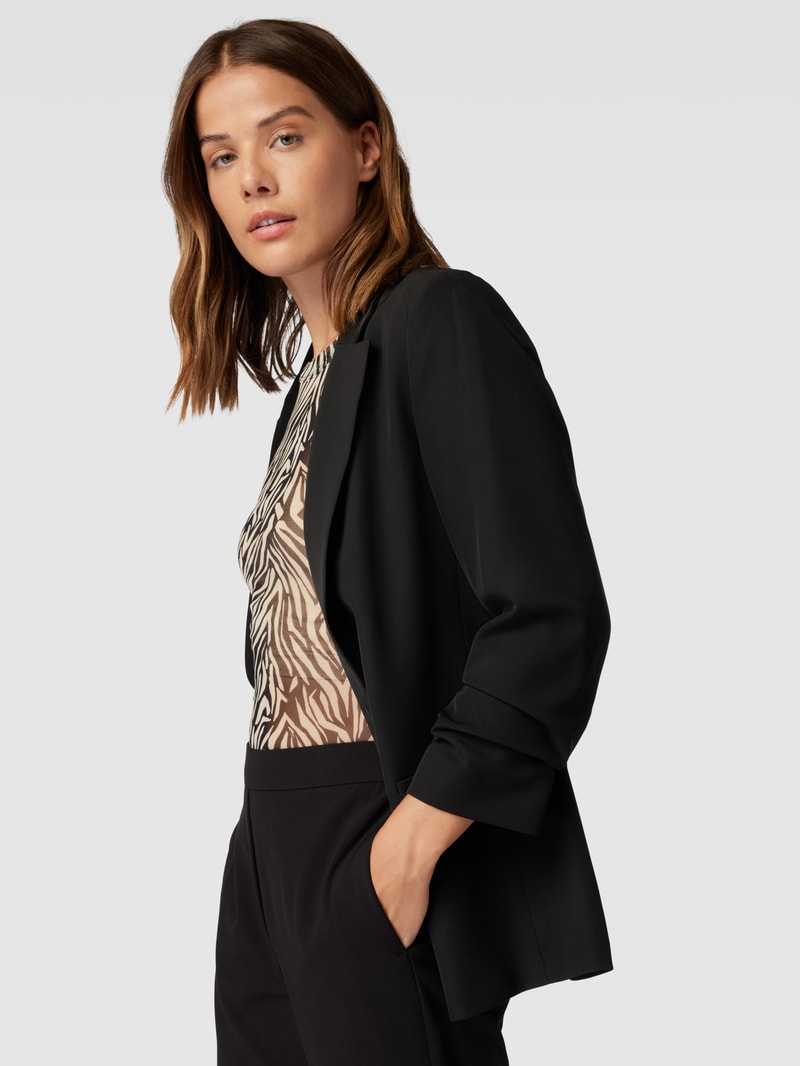 Blazer mit Eingrifftaschen in schwarz