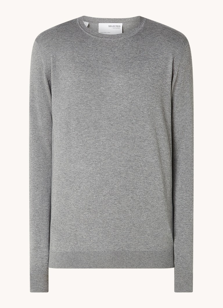 Ausgewählter Homme Berg Feinstrickpullover mit Melange-Design