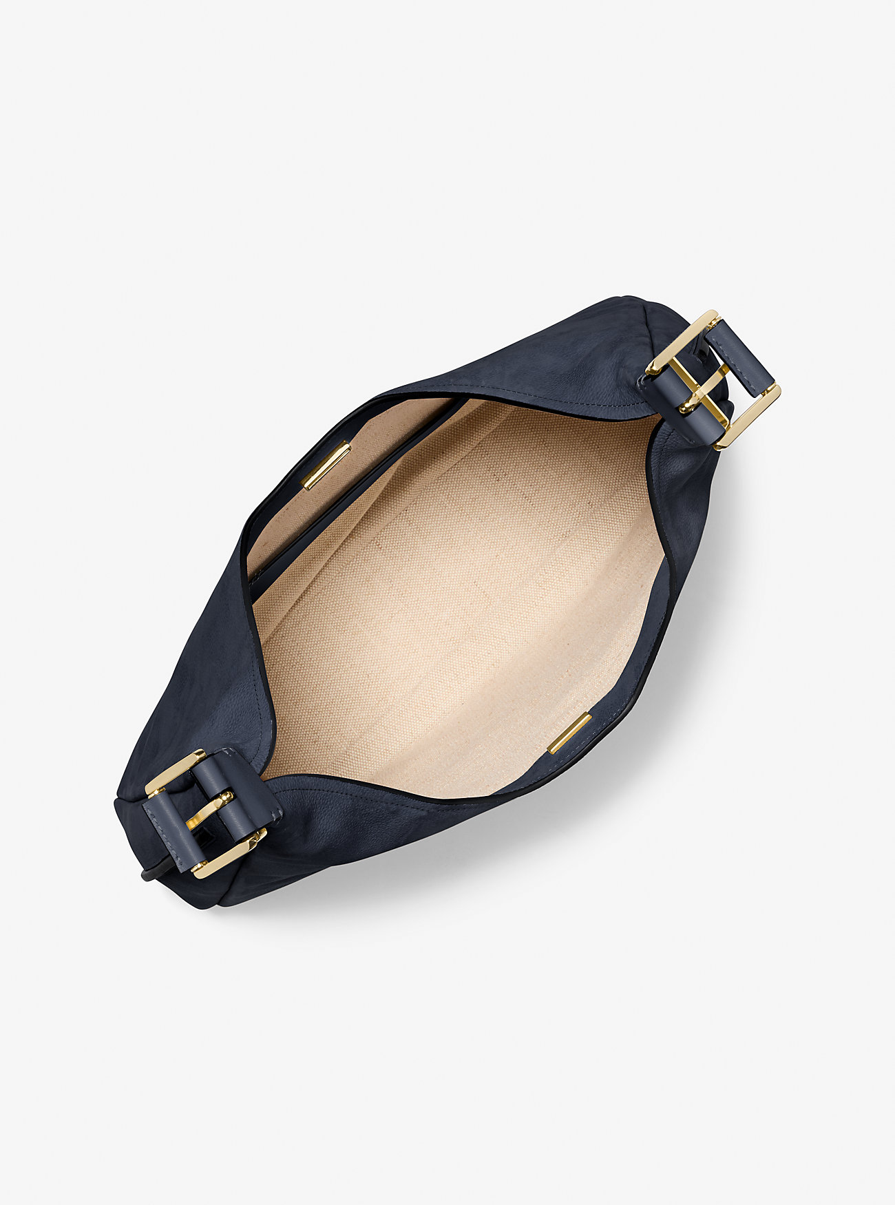 Nolita Stor Nubuck Hobo Skulderveske - MARINEBLÅ