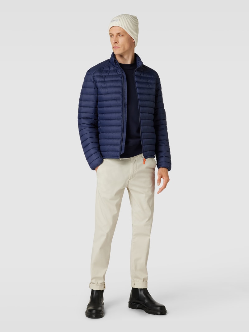Steppjacke mit Stehkragen Modell 'ALEXANDER' in marineblau