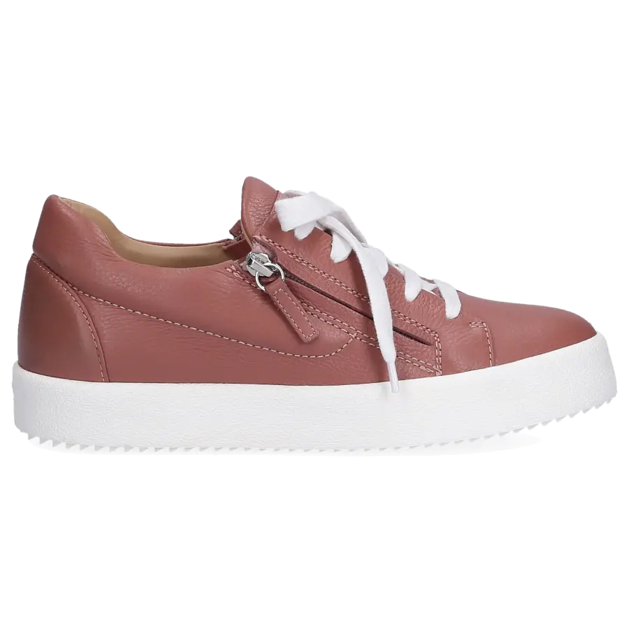 Giuseppe Zanotti - Sneaker low ADDY Kalbsleder Logo altrosa - pink