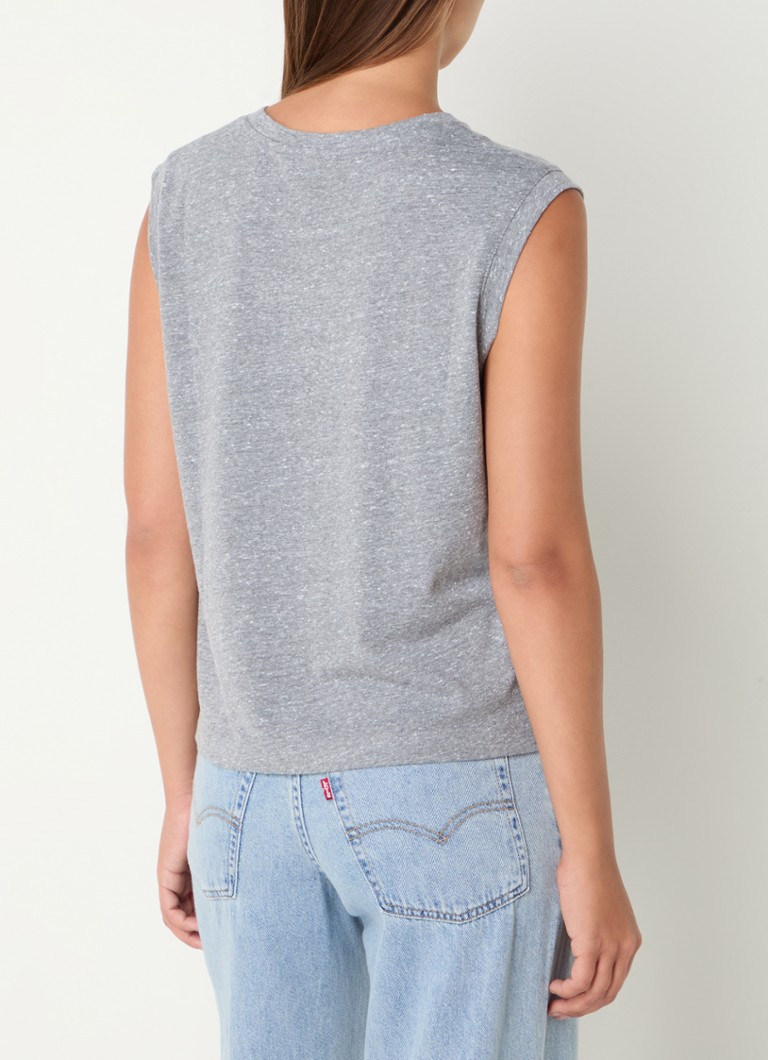 Αμάνικο τοπ Levi's με φαρδιά μανίκια και μοτίβο με κόκκινα άνθη