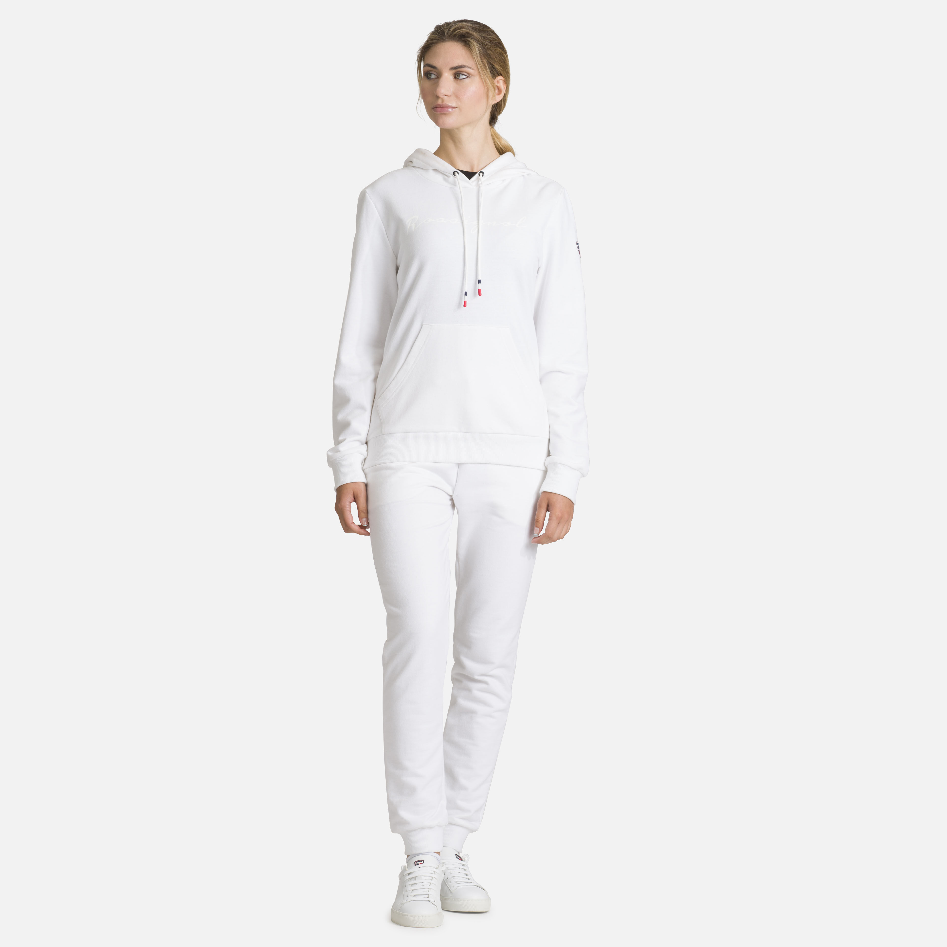 Sweat en coton à capuche Logo Femme