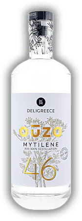Ouzo Mytilene 46 Ouzo Mytilene 46 Ein echtes Erlebnis für jeden Ouzo-Fan. 0,7	 Liter - Vol 46%
