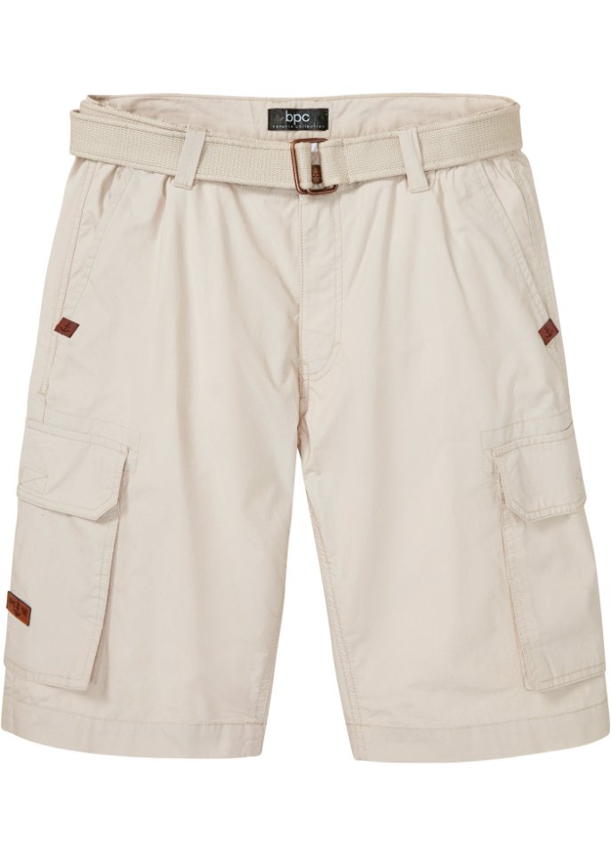 Cargo-Bermuda mit Gürtel, Regular Fit