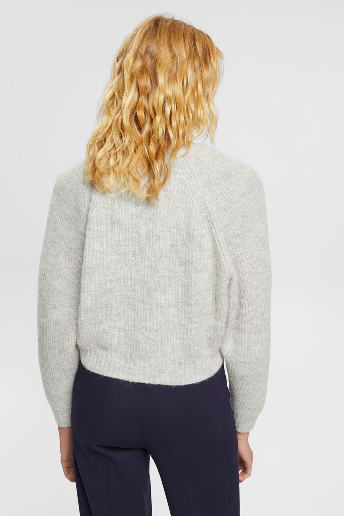 Cropped-Cardigan aus Wollmix