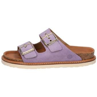 Genuins Hawaii Velour Pantolette in lila
