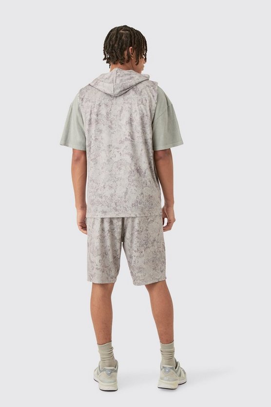 Tanktop mit Basketball-Print und Kapuze