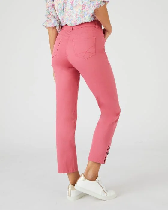 Pantalon 7/8ème boutons bas de jambes