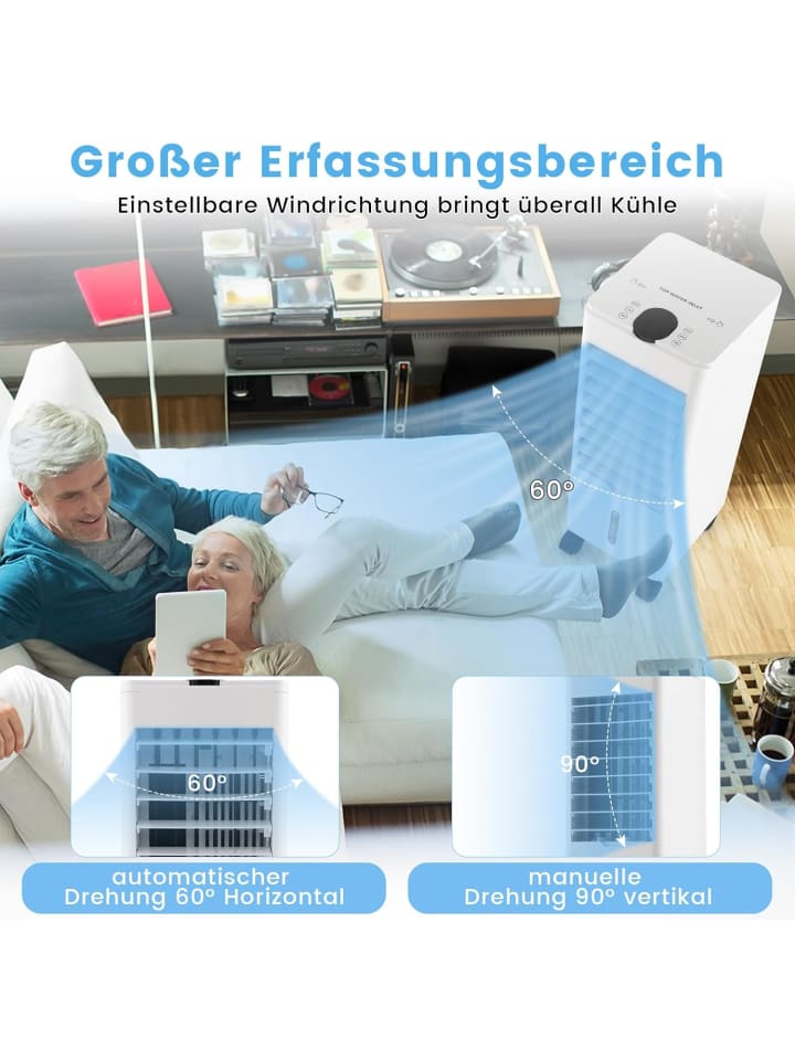 COSTWAY 3 in 1 Klimaanlage ohne abluftschlauch in Weiß günstig kaufen onesize