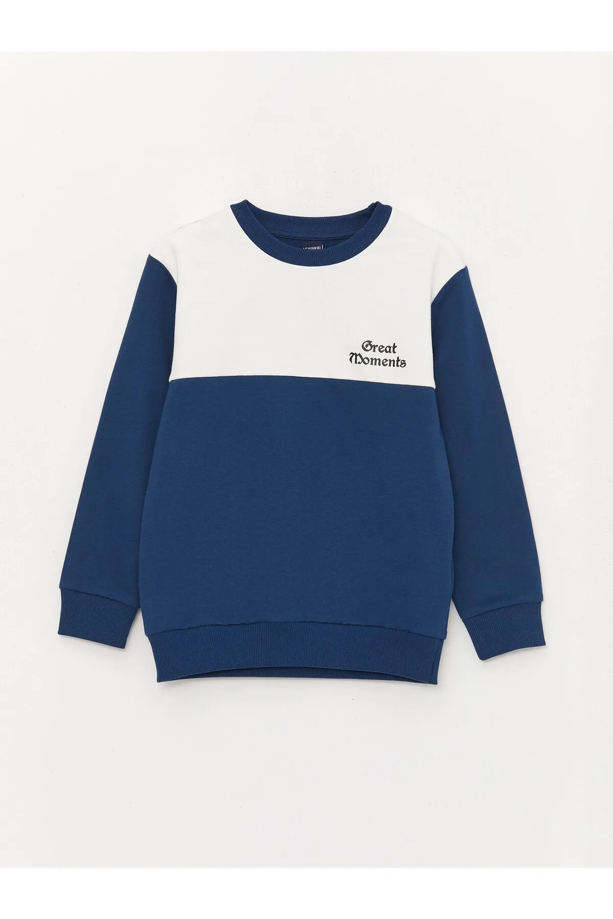 LC Waikiki  Bedrucktes Langarm-Sweatshirt und Jogginghose für Jungen mit Rundhalsausschnitt