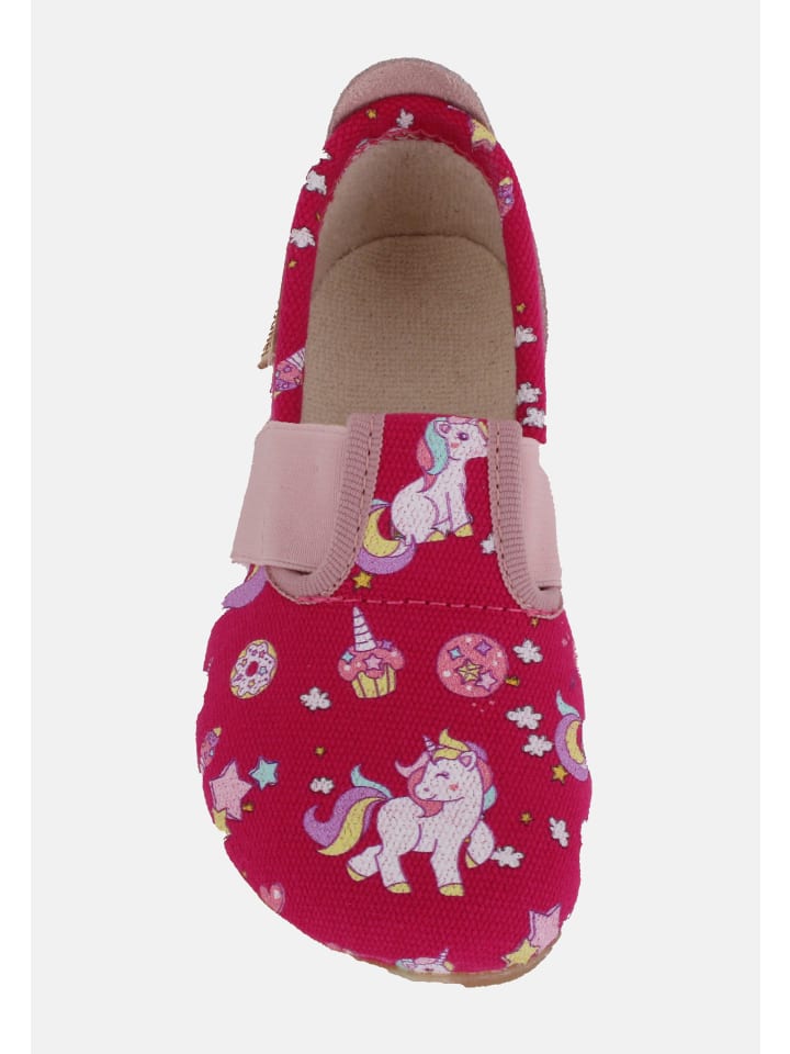 Living Kitzbühel Hausschuh Candy Einhorn in Diva pink günstig kaufen
