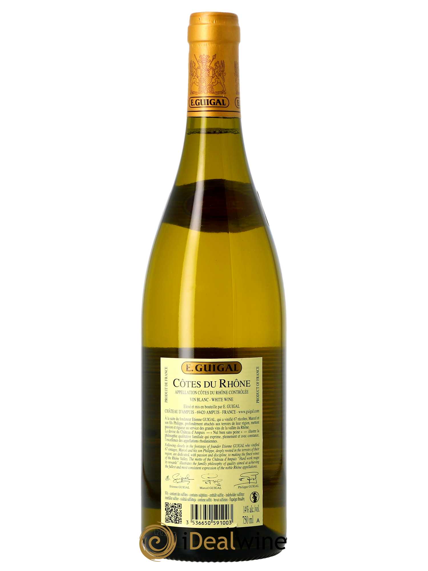 Côtes du Rhône Guigal  2022 - Lot de 1 Bouteille