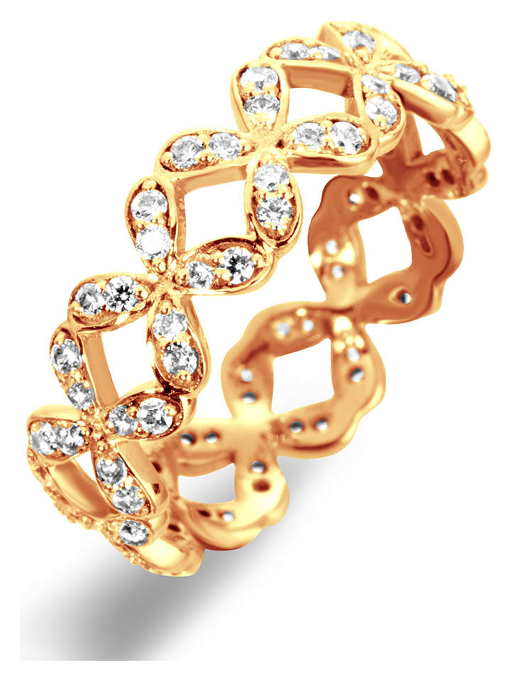 Les Petites Précieuses Rosévergold. Ring mit Edelsteinen günstig kaufen