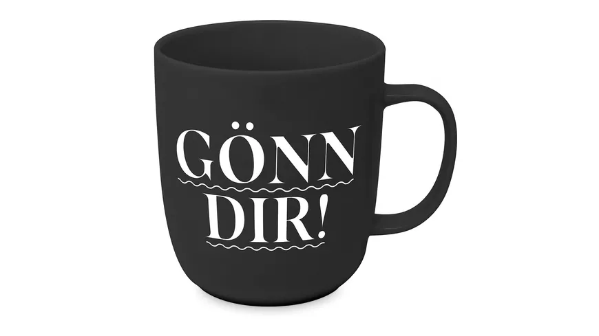 Design@Home Becher Mug 2.0 Gönn dir schwarz/ weiß