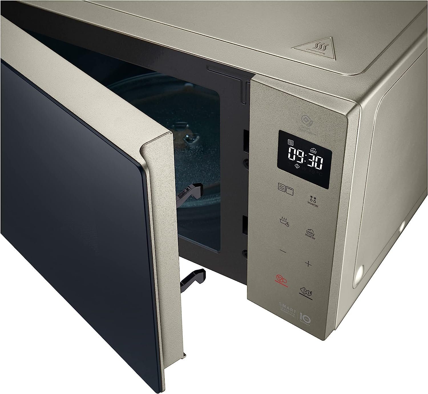 LG Mikrowelle MH6535NBS Mikrowelle mit Grill Smart Inverter Digitaldisplay 25L 1000W, Umluft, 25,00 l, Grillfunktion, Touchdisplay, Garprogramme mit Gewichtsautomatik