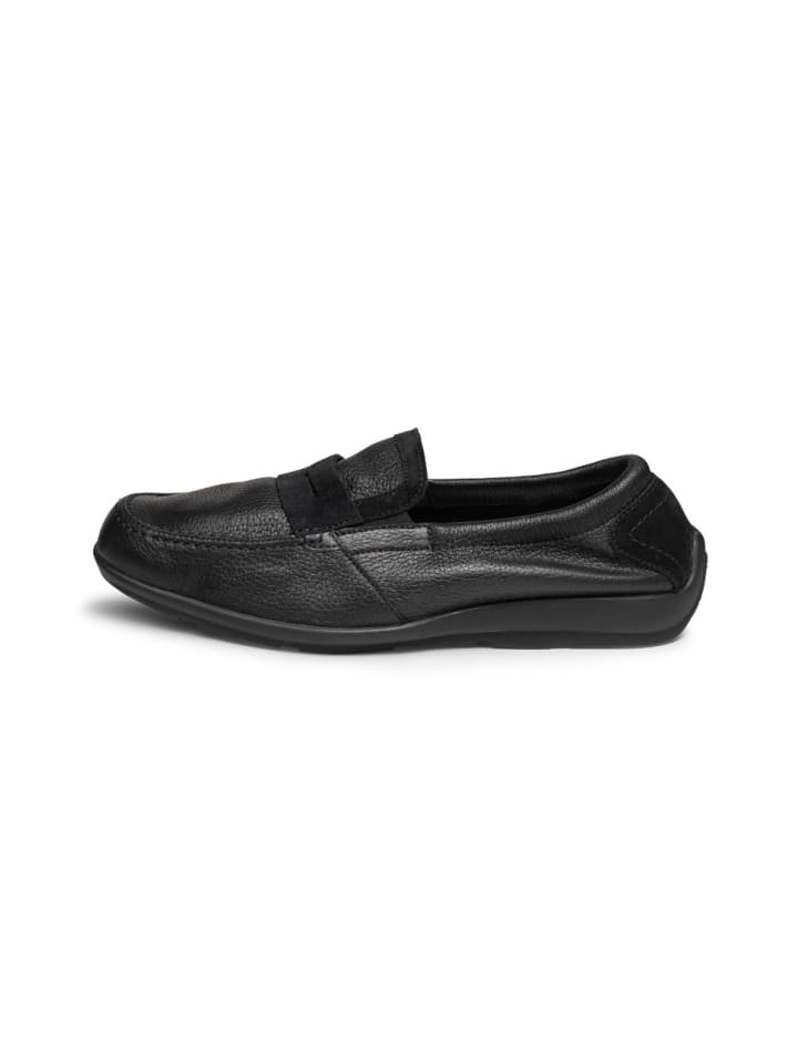 VITAFORM Hirschleder Mokassins in schwarz günstig kaufen