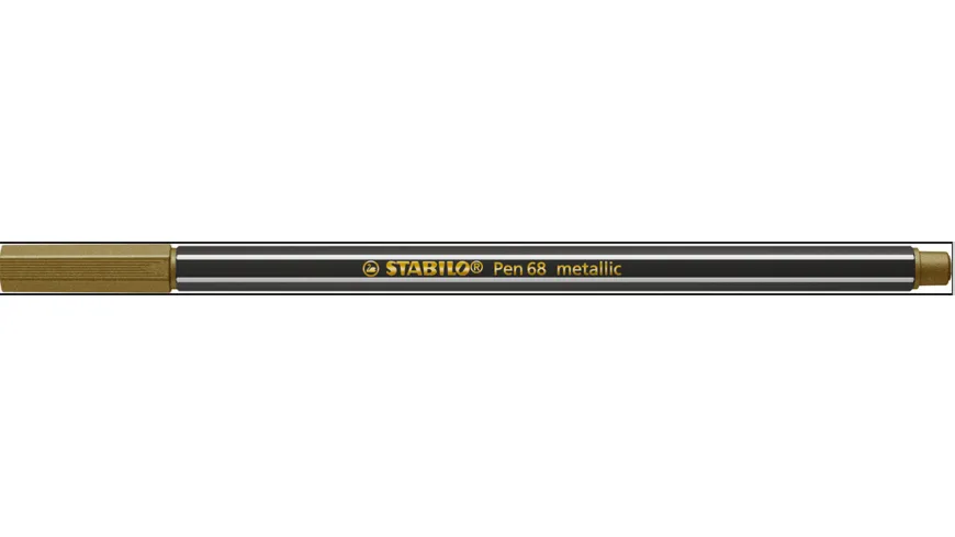 STABILO® Premium Metallic-Filzstift - STABILO Pen 68 metallic - Einzelstift - gold gold