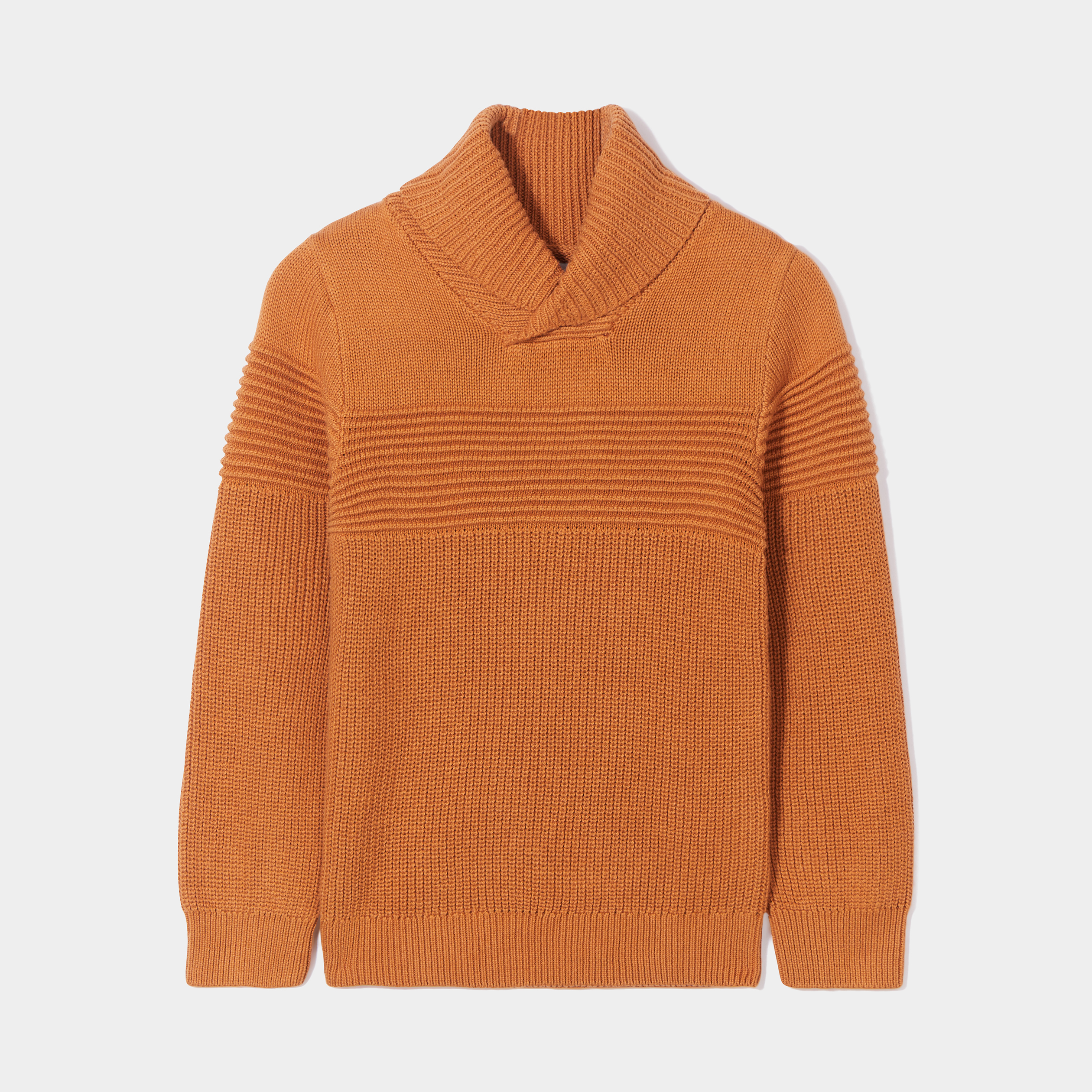 Pull avec col roulé marron cognac garçon | La Halle