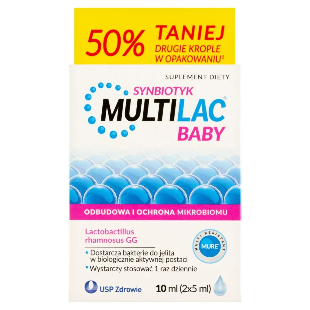 Multilac Babydråber til børn fra 2 måneder, Synbiotisk (probiotisk + præbiotisk)