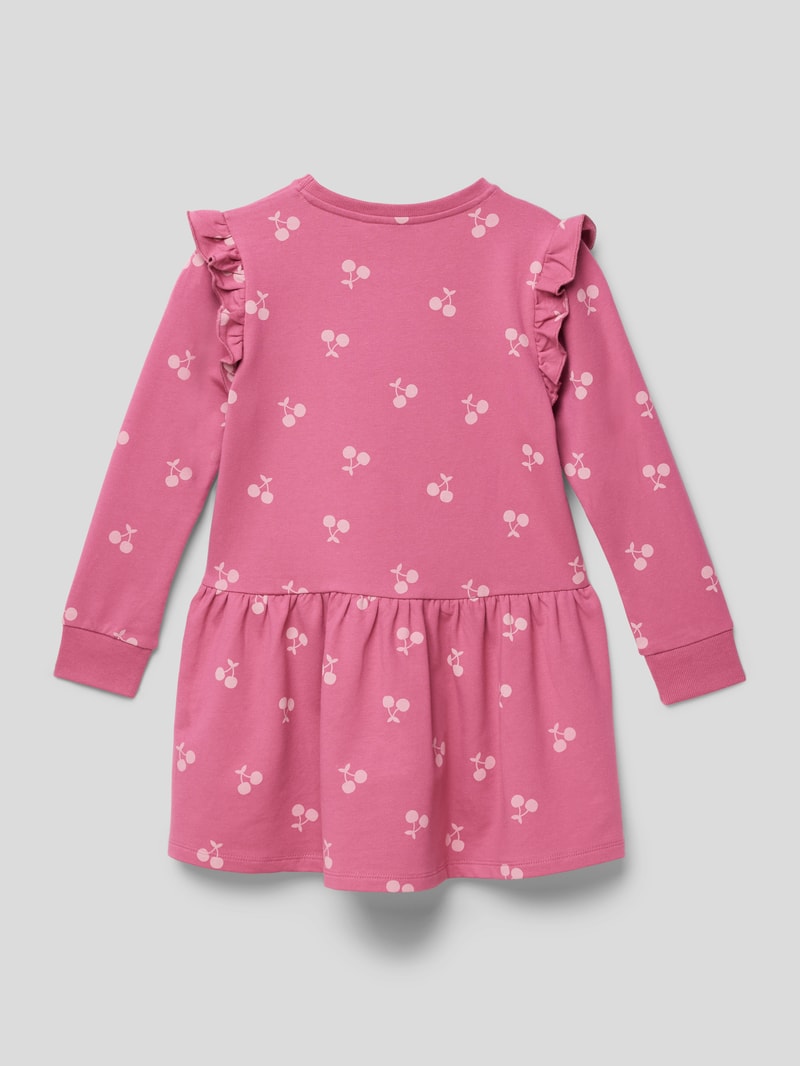 Kleid mit Motiv-Print Modell 'TRINA' in fuchsia