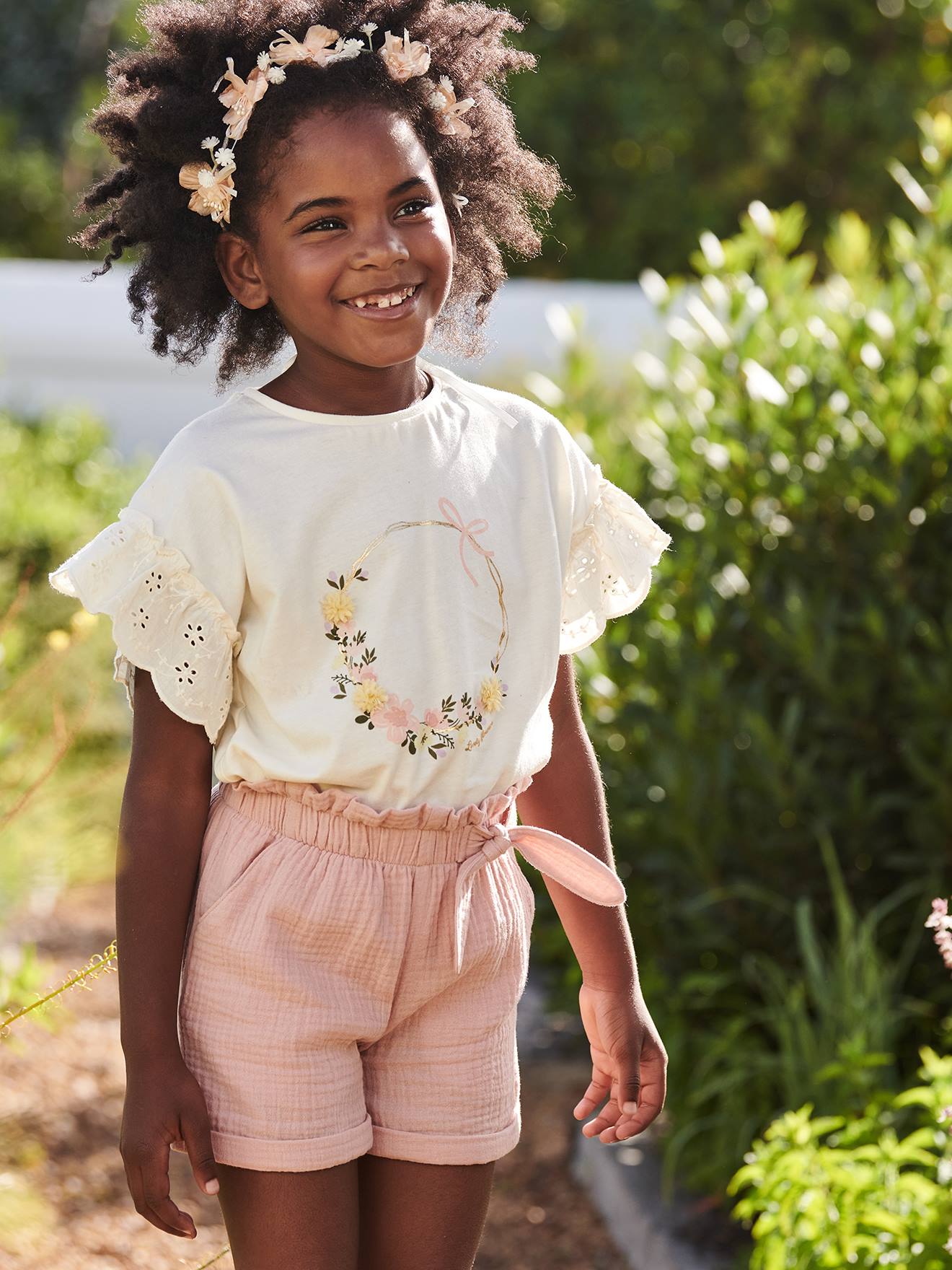 Short en gaze de coton style 
