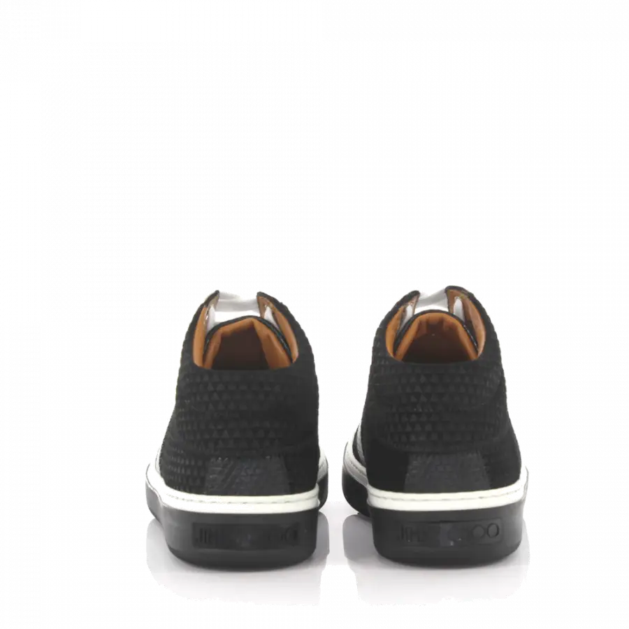 Jimmy Choo - Sneaker high Prägung schwarz - schwarz