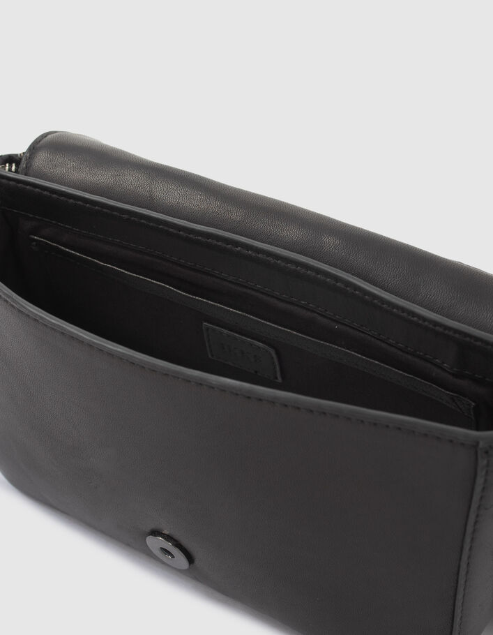 Le sac 111 Janis cuir d'agneau noir rock femme