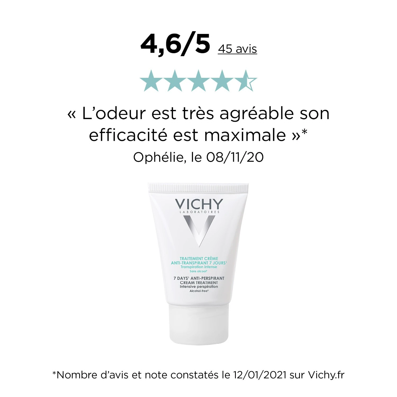 Vichy 7-dniowa kuracja antyperspiracyjna – krem