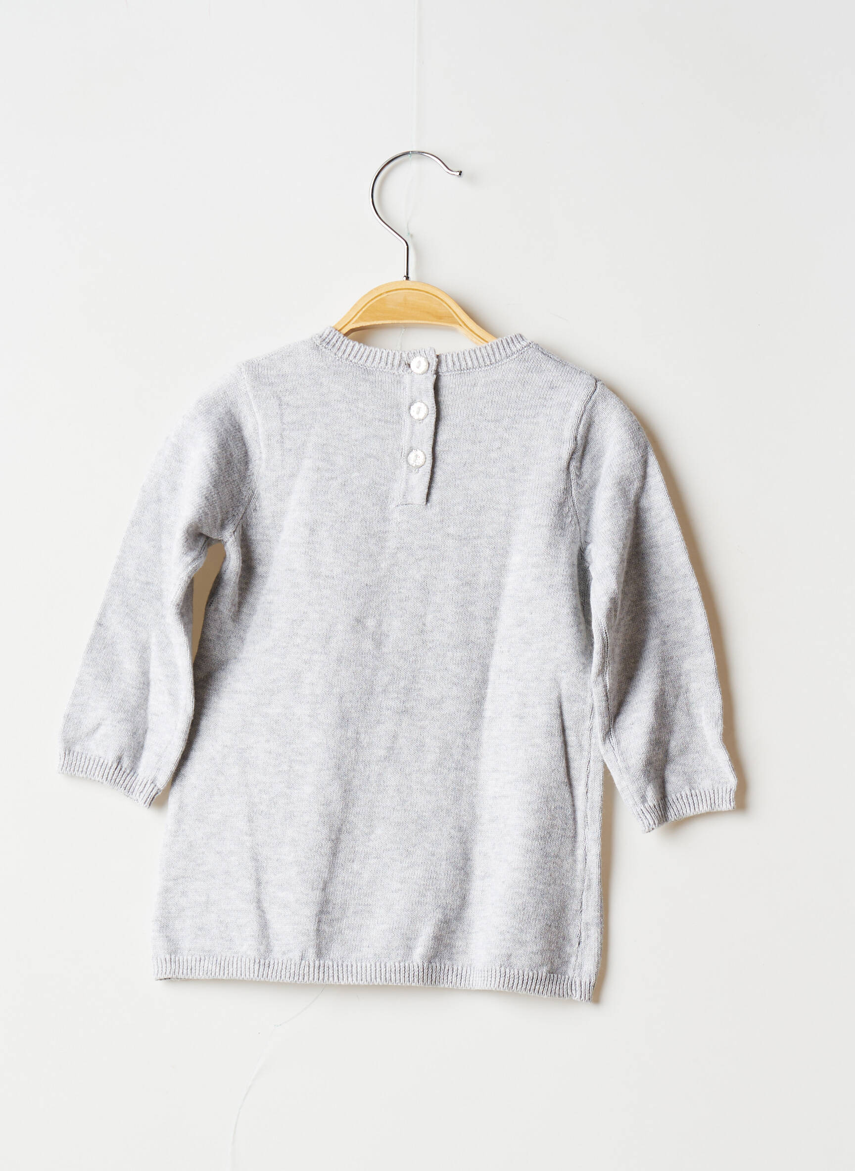 3 Pommes Robes Pulls Fille couleur gris