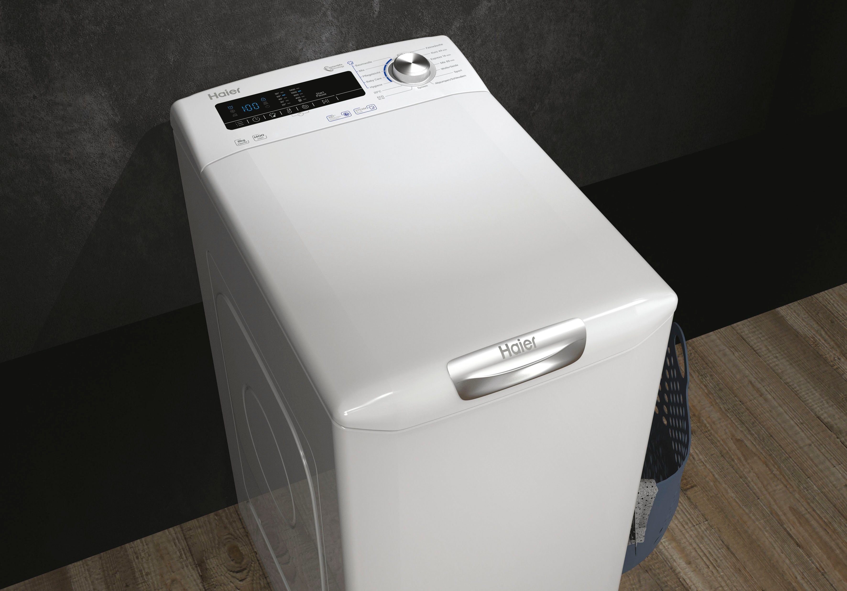 Haier Waschmaschine Toplader RTXSGQ48TCE/1-84, 8 kg, 1400 U/min
