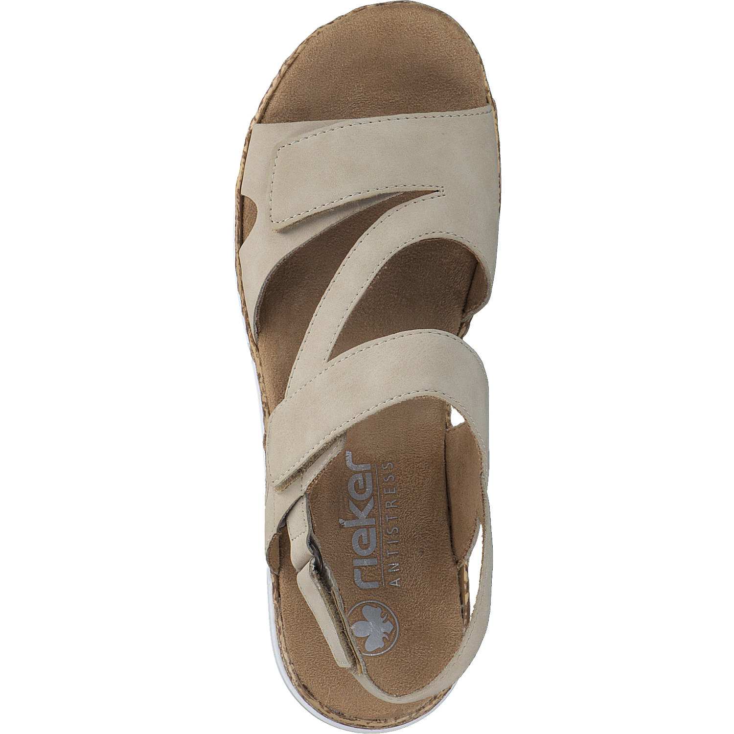 Rieker V2366, Keilsandaletten, Damen, Beige