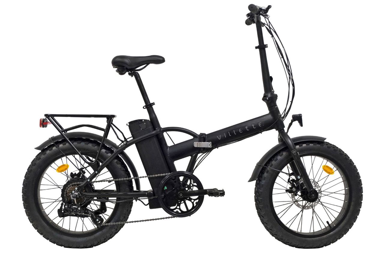 Villette le Gros, E-Fatbike, Klapprad, 7-Gang, schwarz