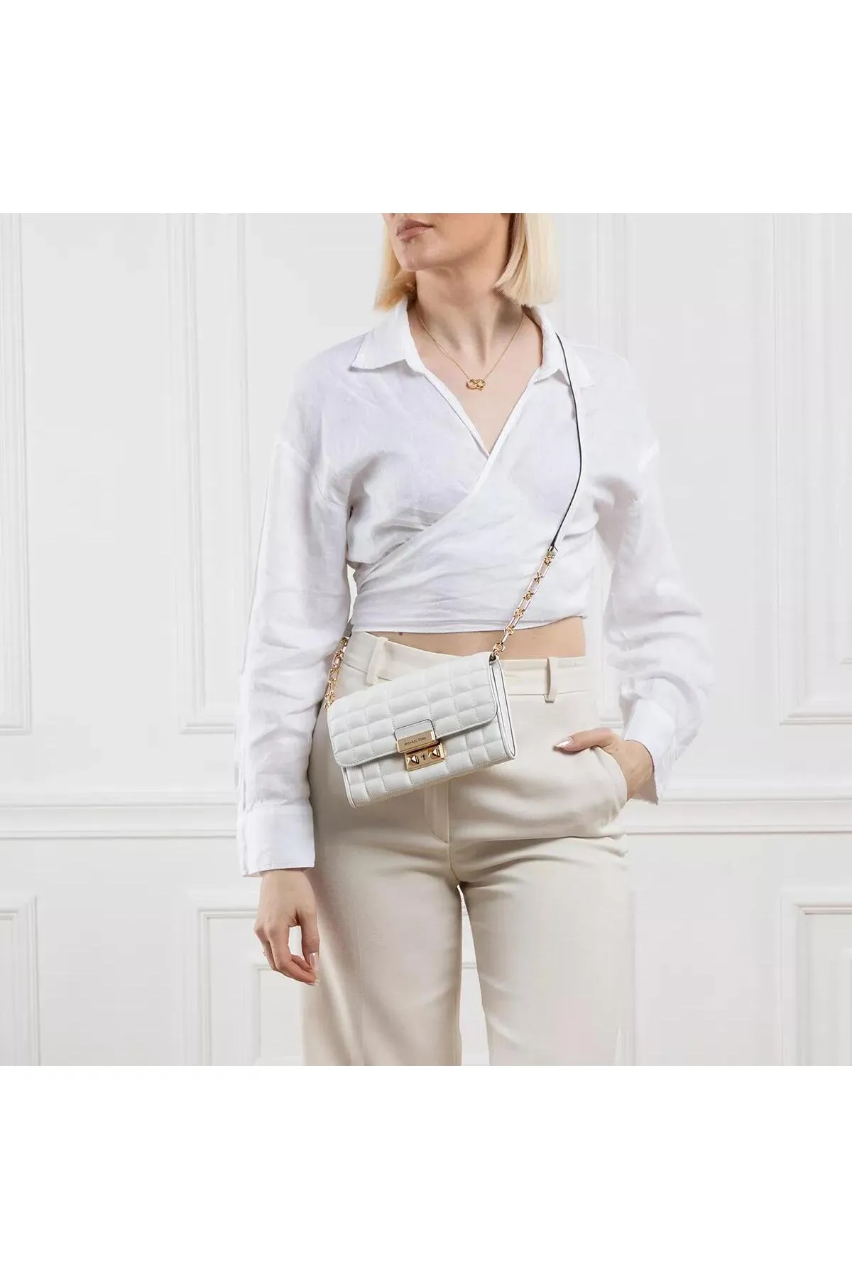 Michael Kors  Tribeca Umhängetasche in Zartrosa