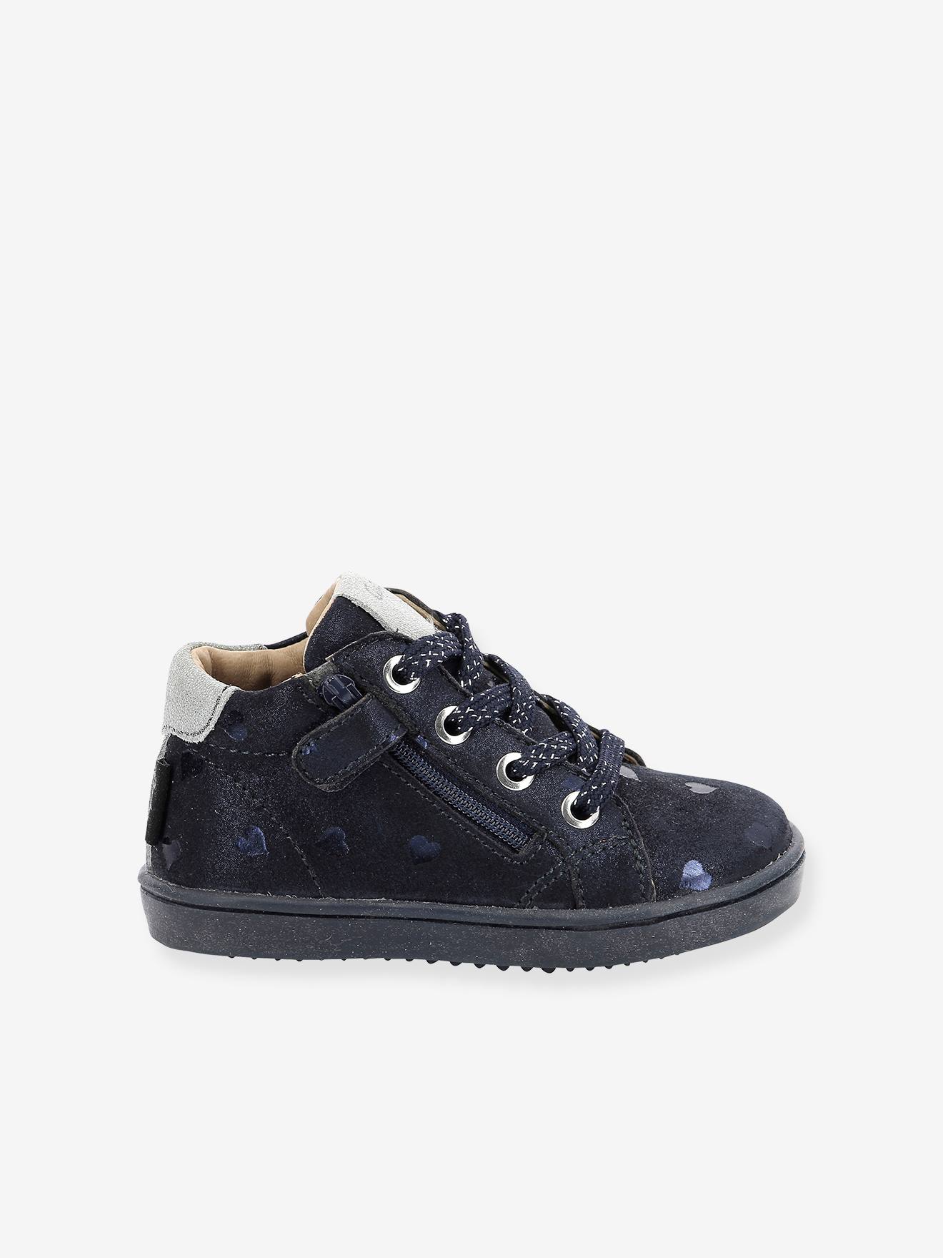 Bottines en cuir fille Wouhou ASTER® marine