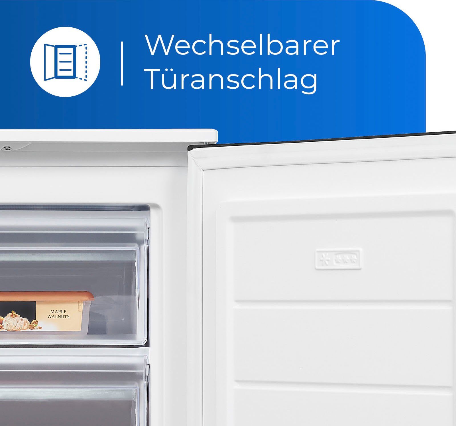 exquisit Gefrierschrank GS81-040C weiss, 85,5 cm hoch, 54,5 cm breit