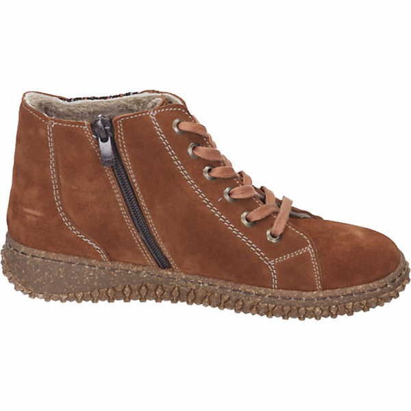 COMFORTABEL Schnür-Stiefeletten braun