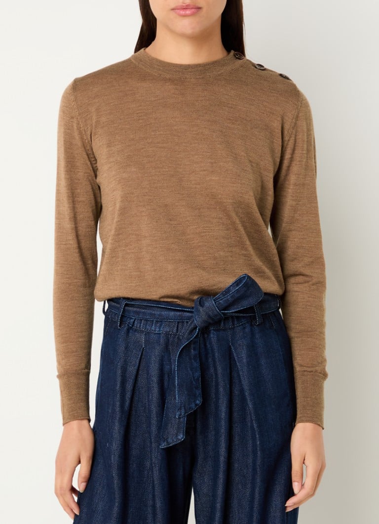 Maglione Sessùn Amor in lana pregiata con bottoni decorativi.