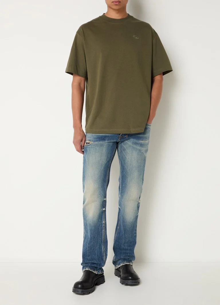 Diesel T-boggy T-shirt with logo embroidery